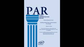 PAR 76.42-Building Global Public Administration Knowledge