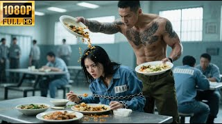 蛮横日军强撸美女，不料她竟是功夫大师，秒杀全场逃出监狱 #new #movie #war #film