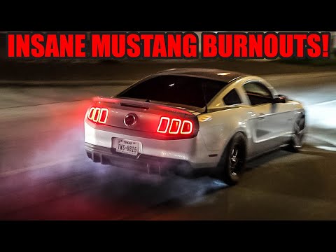 INSANE Boosted MUSTANG Rips MASSIVE Burnout LEAVING MEET AND SENDS IT! (INSANE BUILDS GO FULL SEND!)
