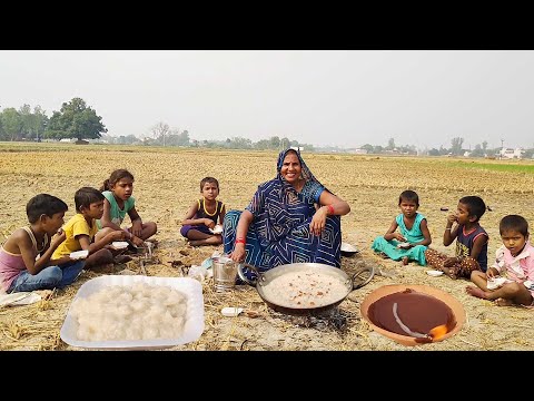 धान की कटाई करने का बाद देवी देवताओं को खेत में क्या बनाकर चढाया जाता है || Kheer recipe ||