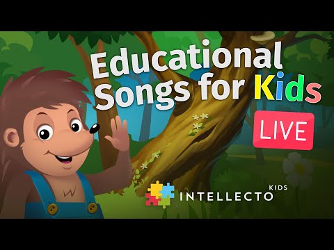 🔴 LIVE | Educational Songs | IntellectoKids