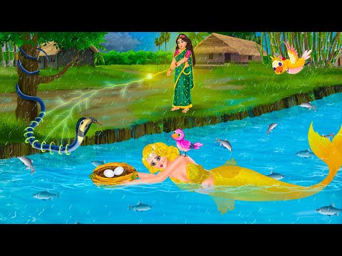 जलपरी के हाथ में टुनि का घोंसला | Golden Jalpari cartoon | Jalpari Ki Kahani | Hindi Moral Stories