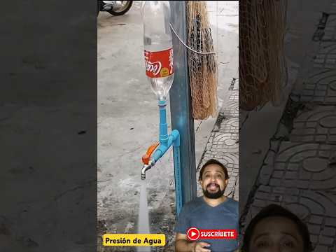Cómo tener Presión de Agua en Tubería de PVC con una botella de Plástico #plomeria #agua #pvc