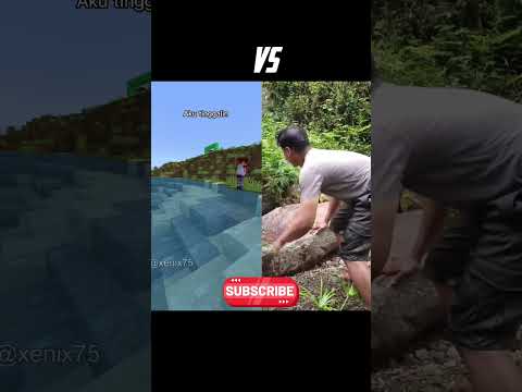 Original vs Game - Bapak Di Tinggal #minecraft #comedy