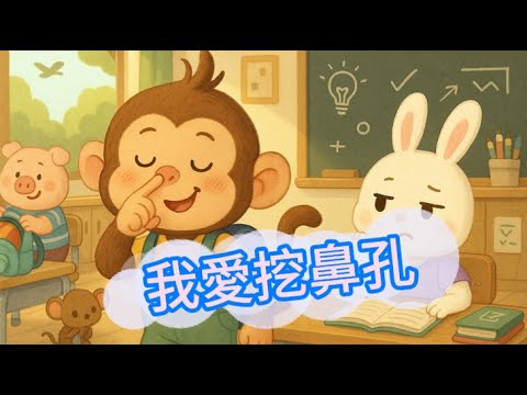 【 葛瑞絲姐姐說故事 】EP12《 我愛挖鼻孔 》｜睡前有聲故事｜兒童繪本故事｜幼兒睡前故事｜品格教育｜