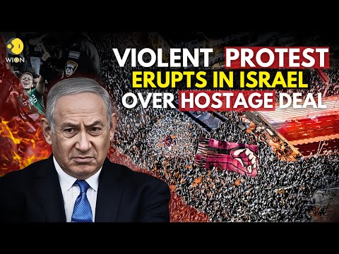 Israel Protest LIVE: Mock coffin-carrying demonstrators in Tel Aviv call for ceasefire deal | Wion