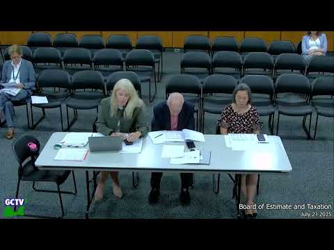 Board of Estimate & Taxation, July 21, 2025