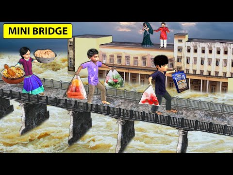 Desi Jugad Mini Concrete Cement Bridge Crossing in Floods Hindi Kahaniya Hindi Stories Moral Stories