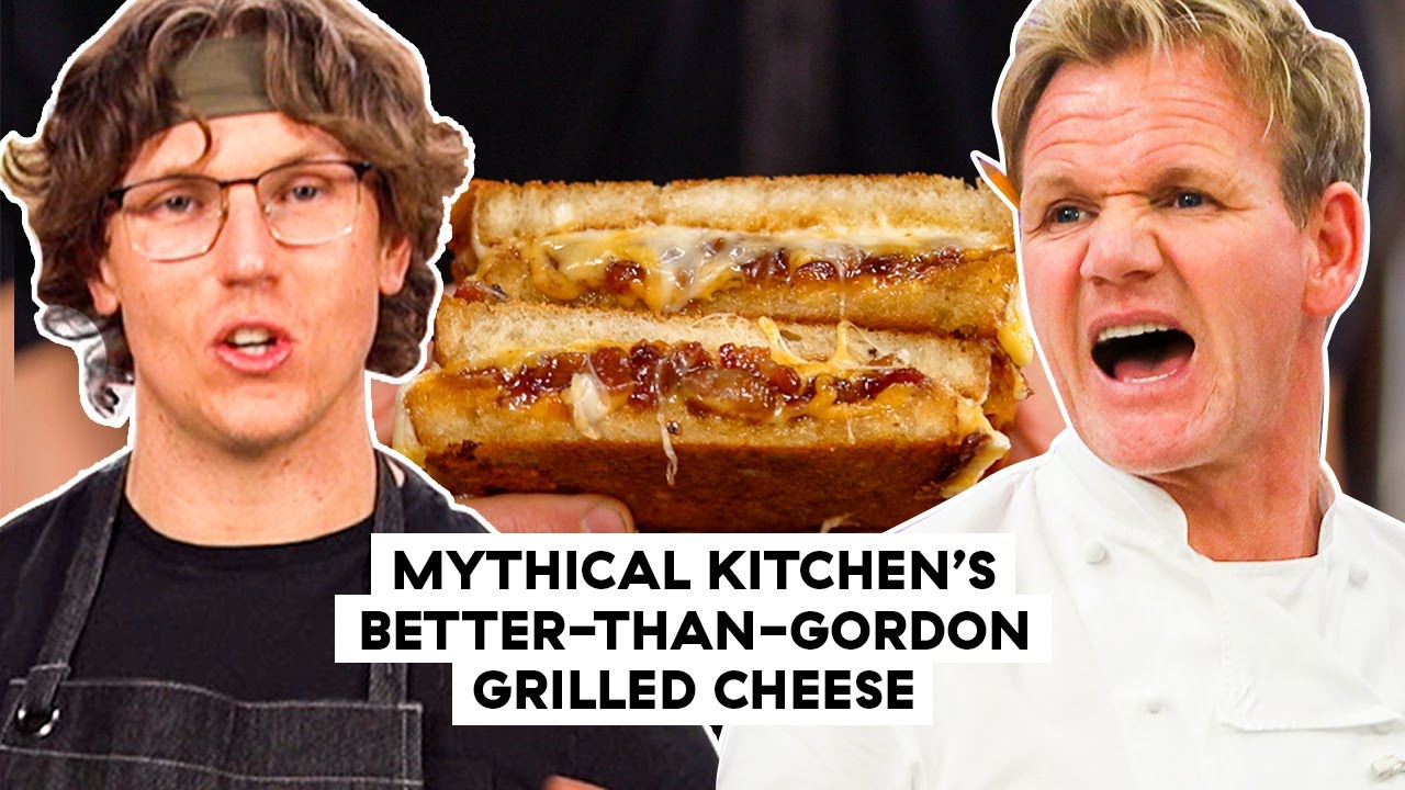 Mythical Kitchen's Chef Josh Makes His Official Better-Than-Gordon-Ramsay Grilled Cheese - Delish
