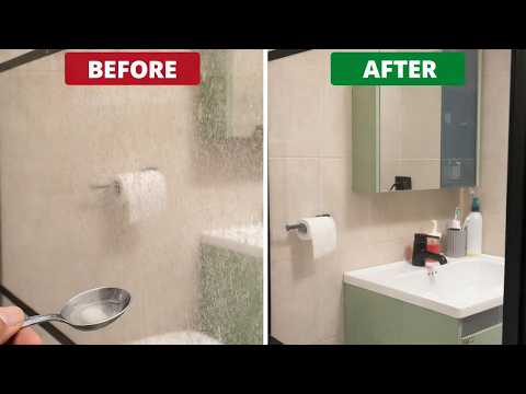 Cloudy Shower Glass Looks Brand New in 5 Minutes! How to Clean Shower Screens Easily