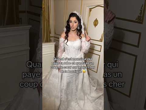 Quand tu choisis LA robe la plus cher du magasin et que c'est monsieur qui paye 🤣😅