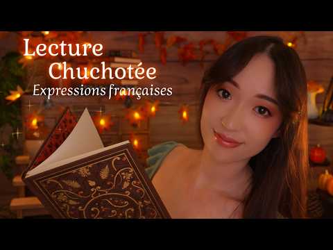 ASMR 📖 L'origine des expressions françaises 🍂 Lecture chuchotée &amp; feu de cheminée🔥🕯️