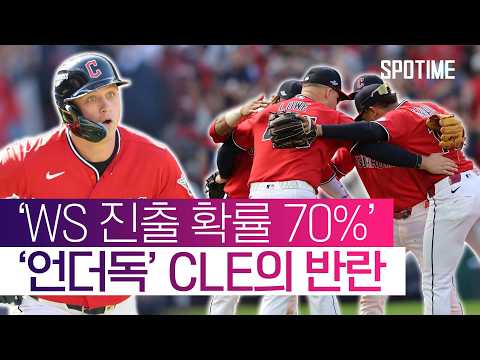 <strong>월드시리즈</strong> 진출 70% 잡았다! '언더독' 클리블랜드, 시리즈 2승 1패 #SPOTIME #MLB