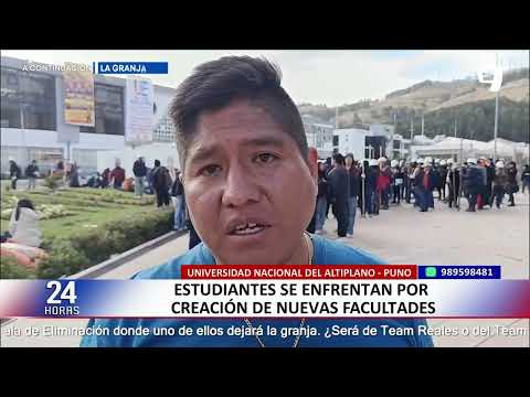 Universidad Nacional del Altiplano: violento enfrentamiento entre estudiantes deja varios heridos