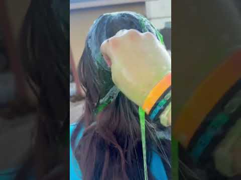 How To Remove Slime From Your Hair 😱💇🏻‍♀️ #shorts