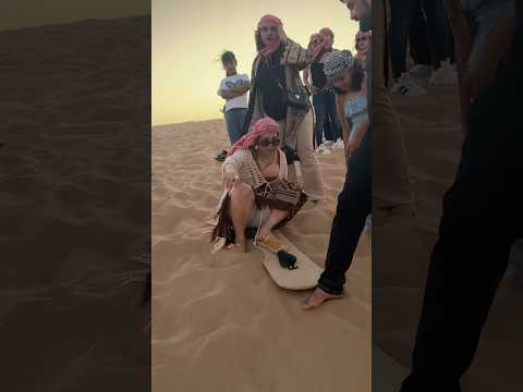 Sand board #shortsvideo #saharadesert #love #travel #desertsafari #deserttour #desertadventures
