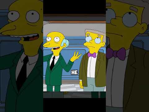 How fragile is Mr. Burns? #anime #animerecap #TheSimpsons