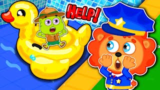 Pequeño Leon | Aventura de la policía del agua | Dibujos animados | Video Para Niños