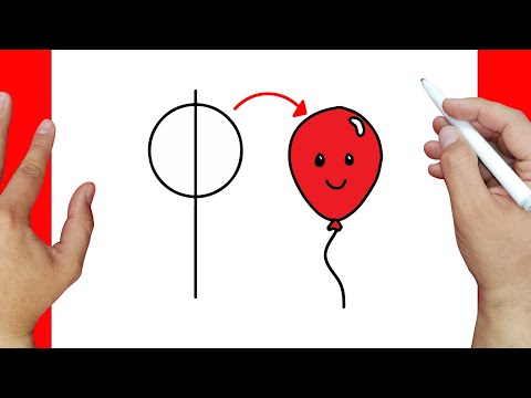 Truco para dibujar un Globo paso a paso | Dibujos fáciles