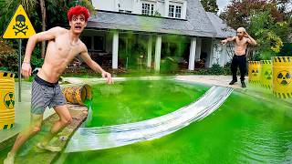 ¿SE PUEDE CRUZAR una PISCINA TOXICA con un PUENTE de CINTA AMERICANA?
