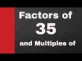 Understanding Factors, Prime Factorization, and Multiples of 35