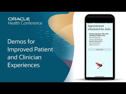 Oracle Health registration, scheduling, and Clinical Digital Assistant demo | Oracle Health Conf 23