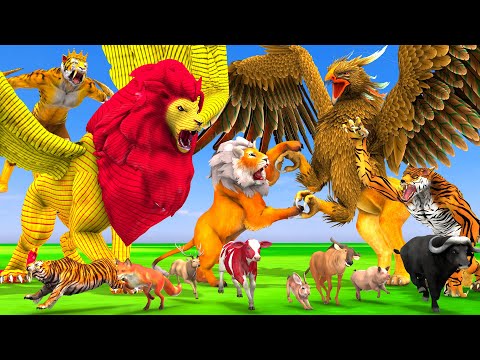 विशाल जादुई ईगल शेर Giant Magical Eagle Sher Ki Kahani - Jatak Hindi Kahaniya हिंदी कहनिया