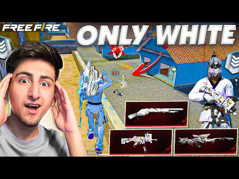 Only White⚪️Challenge Crazy White Only😍Challenge Cs Rank😍😱[A_s Gaming] - Free Fire India