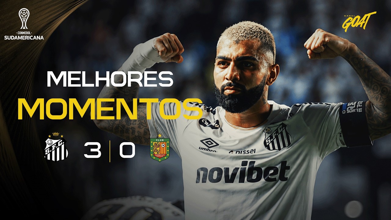 O PEIXE AVANÇA! SANTOS METE 3 A 0 NO DEPORTIVO CUENCA E SE MANTÉM VIVO NA SUDAMERICANA!