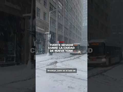 Fuerte nevada cubre la ciudad de Nueva York