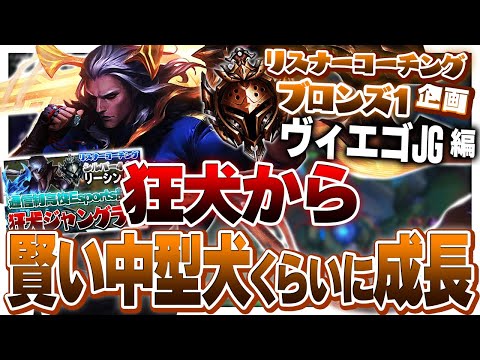 圧倒的成長を感じるものの高校のLoL部は無くなった受講生くん ‐ ブロンズ1ヴィエゴJG [LoL/リスナーコーチング]