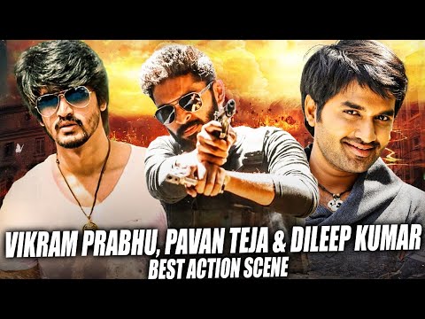 Power-Packed South Action Scene | Vikram Prabhu, Pavan Teja, Dileep K | Hindi Dubbed Movie