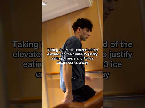 Taking the stairs instead of the elevator always makes me feel less guilty 😅