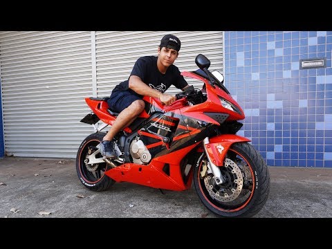 ANDEI EM UMA CBR 600 RR PELA PRIMEIRA VEZ ! 😱
