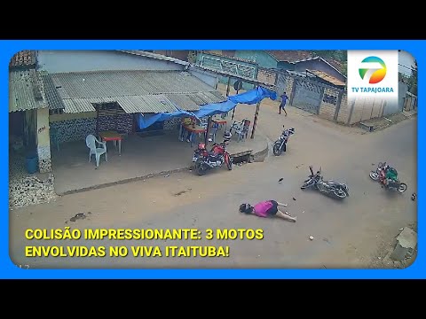 Acidente em Itaituba: Colisão entre Três Motos no Viva Itaituba