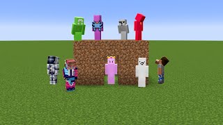 I Put 9 YouTubers in Minecraft Superflat