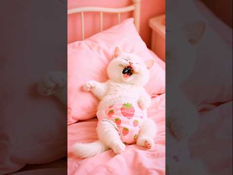 The Baby Cat Eats An Ant In Sleep and Then !!!! #Shorts #Cute #Cat #Story