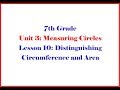 Circumference and Area Concepts
