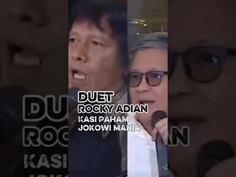 Duet Rocky - Adian Kasi Paham Jokowi Mania, Bikin Ngakak 😁😅 #RickyGerung #ILC AdianNapitupulu