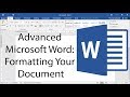 Microsoft Word Formatting Techniques