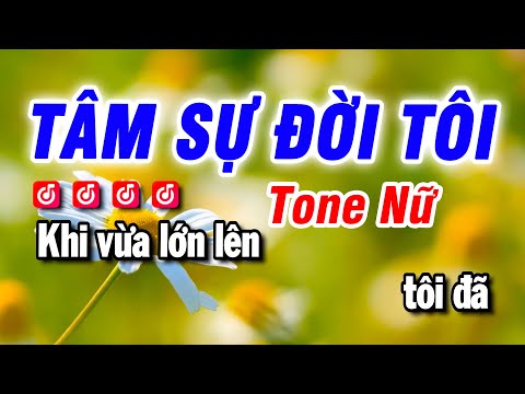 Karaoke Tâm Sự Đời Tôi Nhạc Sống Tone Nữ | Beat Bảo Hưng