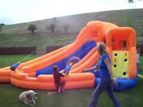 Playing on the Bonzai Vortex Spin Pool and Slide