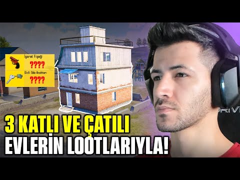 3 KATLI ÇATILI EVLERİN LOOTLARIYLA WİN ALMAK? pubg mobile