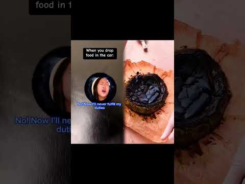 When you drop stuff in the car: