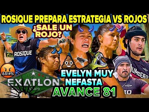 😱¿ROSIQUE🔵 PREPARA ESTRATEGIA VS ROJOS? BATALLA COLOSAL c79 80 avance 81 #Exatlón México 2024