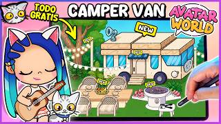 💙 ¡Crea GRATIS la mejor ACAMPADA FAMILIAR en Avatar World! 🚐 CAMPER VAN Parte 5 🌿