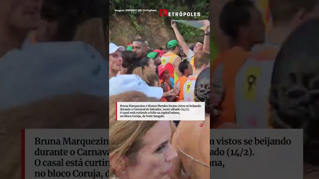 Bruna Marquezine e Shawn Mendes são flagrados aos beijos em Salvador