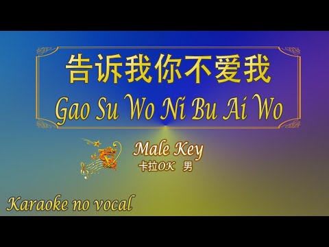 告訴我你不愛我 【卡拉OK (男)】《KTV KARAOKE》 – Gao Su Wo Ni Bu Ai Wo (Male)