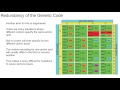 Genetic Code Redundancy and Codons