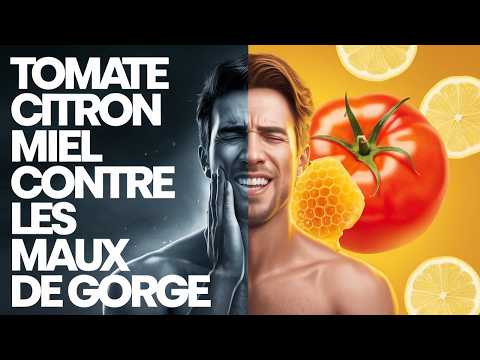 Les 3 Meilleurs Remèdes Naturels Tomate Citron Miel maux de gorge